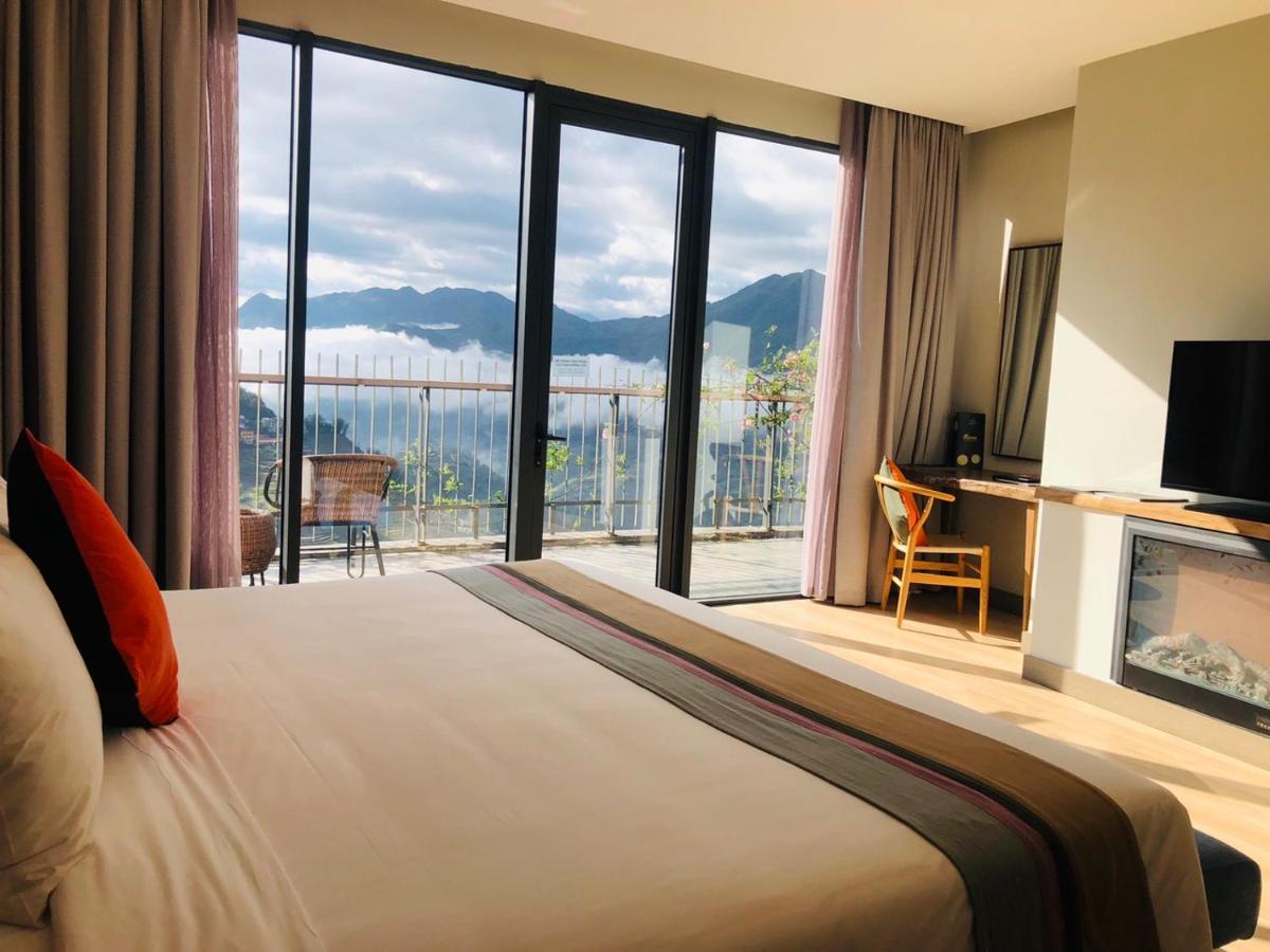 パオス サパ レジャー ホテル エクステリア 写真 A room at the hotel